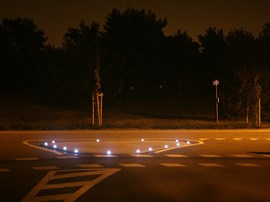 Solar road stud for marking